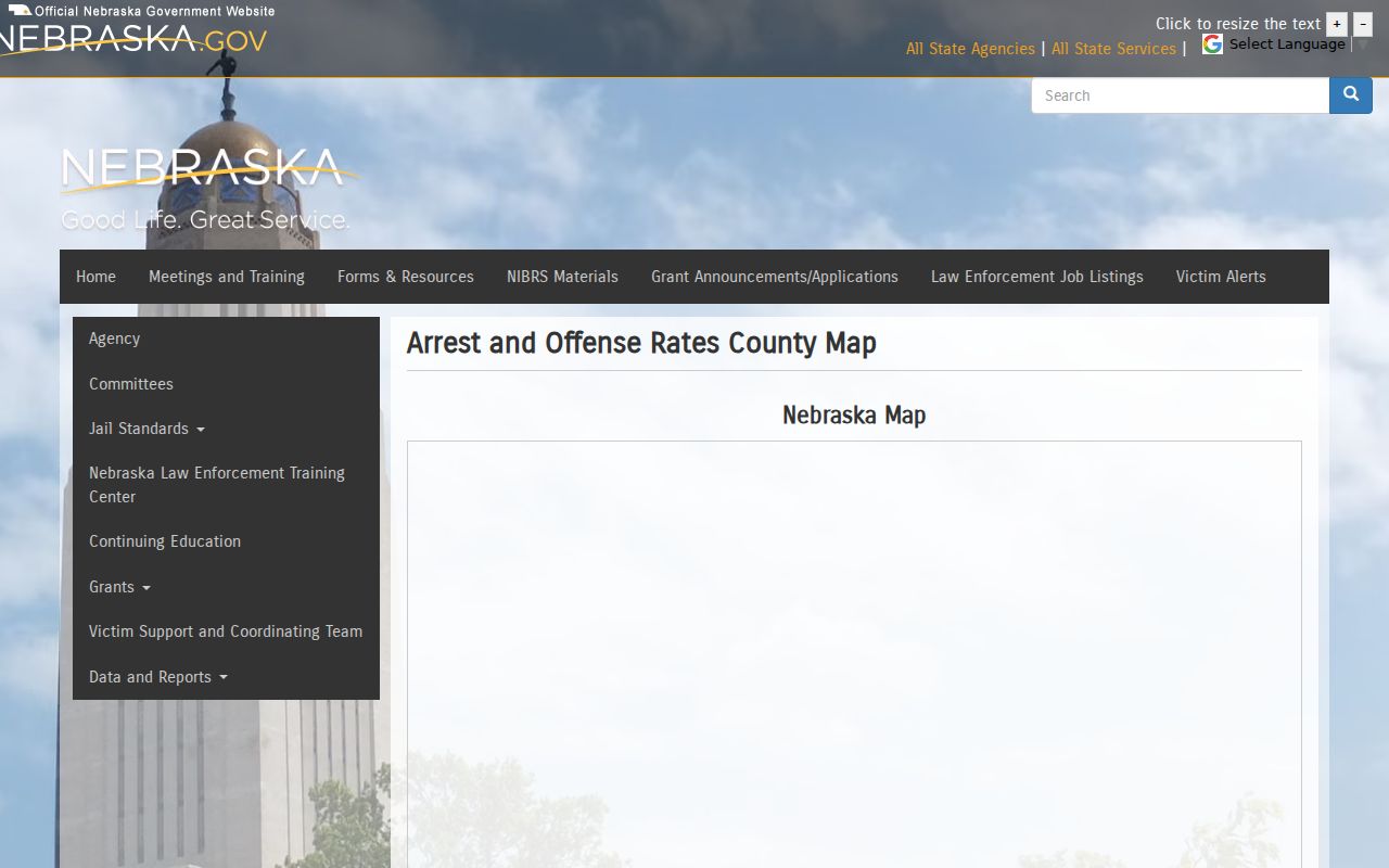 Garfield County criminal history crime and arrest statistics source