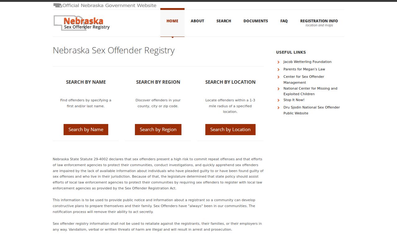 Garfield County sex offender registry search choices